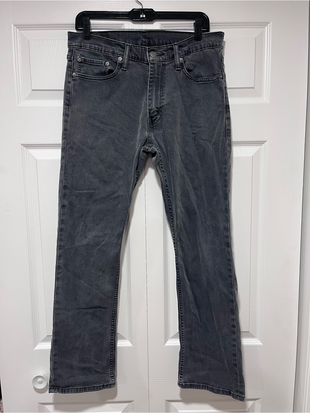 Levi's Men's Dark Gray Straight Jeans